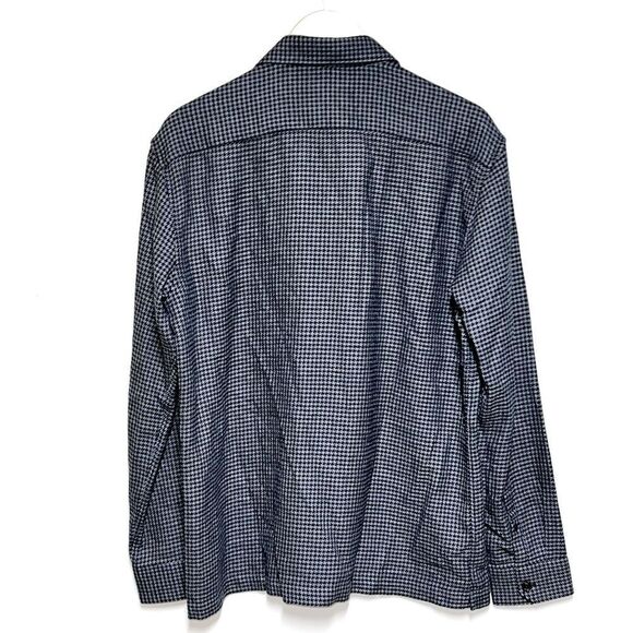 NWOT Ted Baker London Dekker Houndstooth Button Front Shirt Sz 4 L - Picture 6 of 10